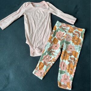 Carter's Pink and Floral Kids Matching Set
